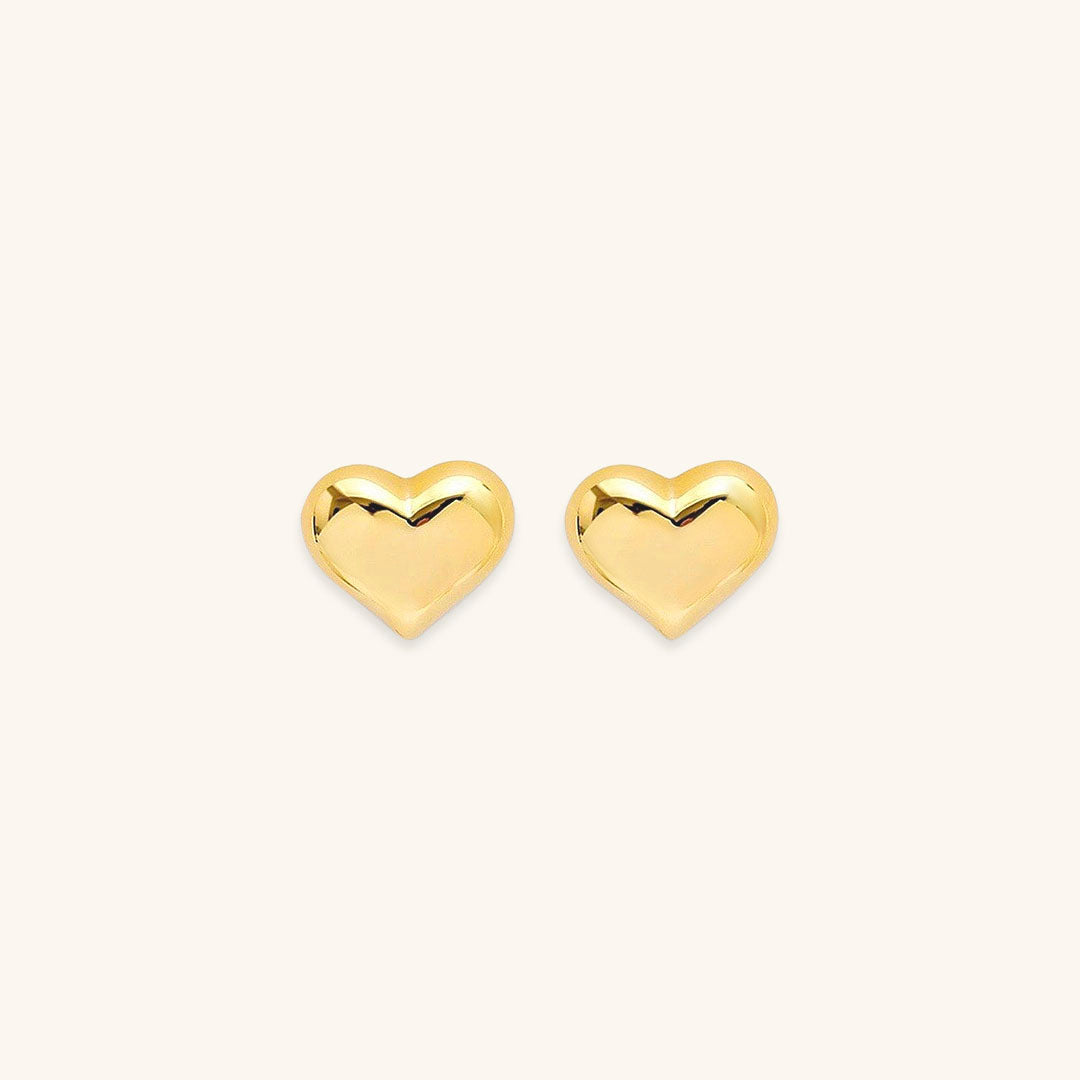 Mila – Herzohrringe aus Gold