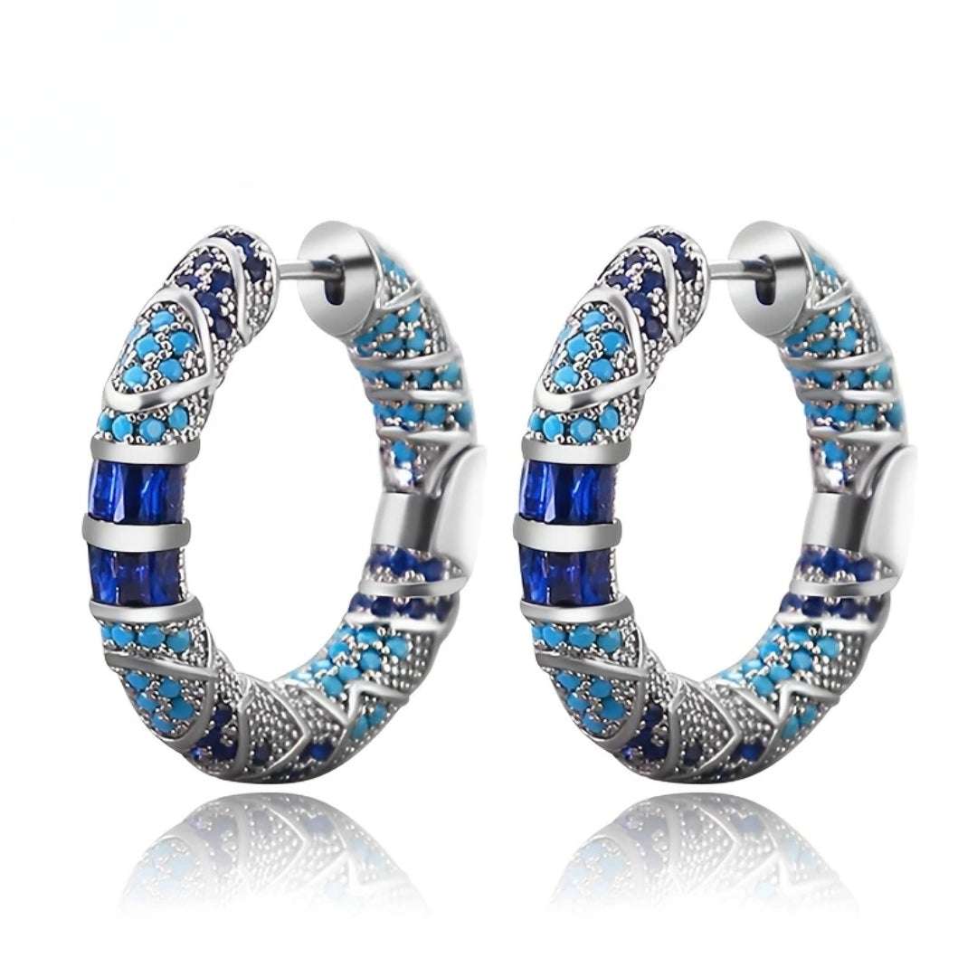 Naelle – Ohrringe mit blauen Zirkonia