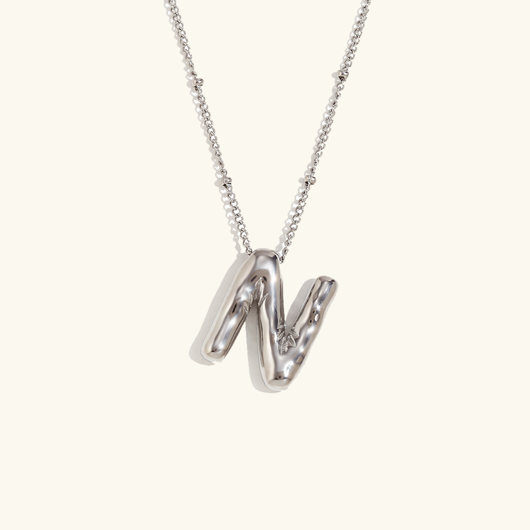 Goldenes Initialen-Halsband Balloon