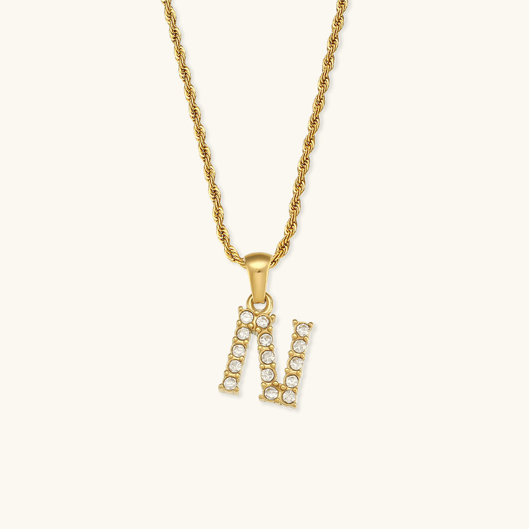 Maeve - Diamantkette mit Initialen