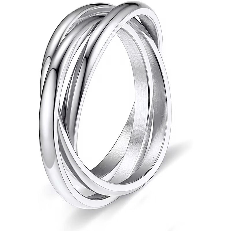 Sansen – Paar aus drei Ringen aus Titanstahl