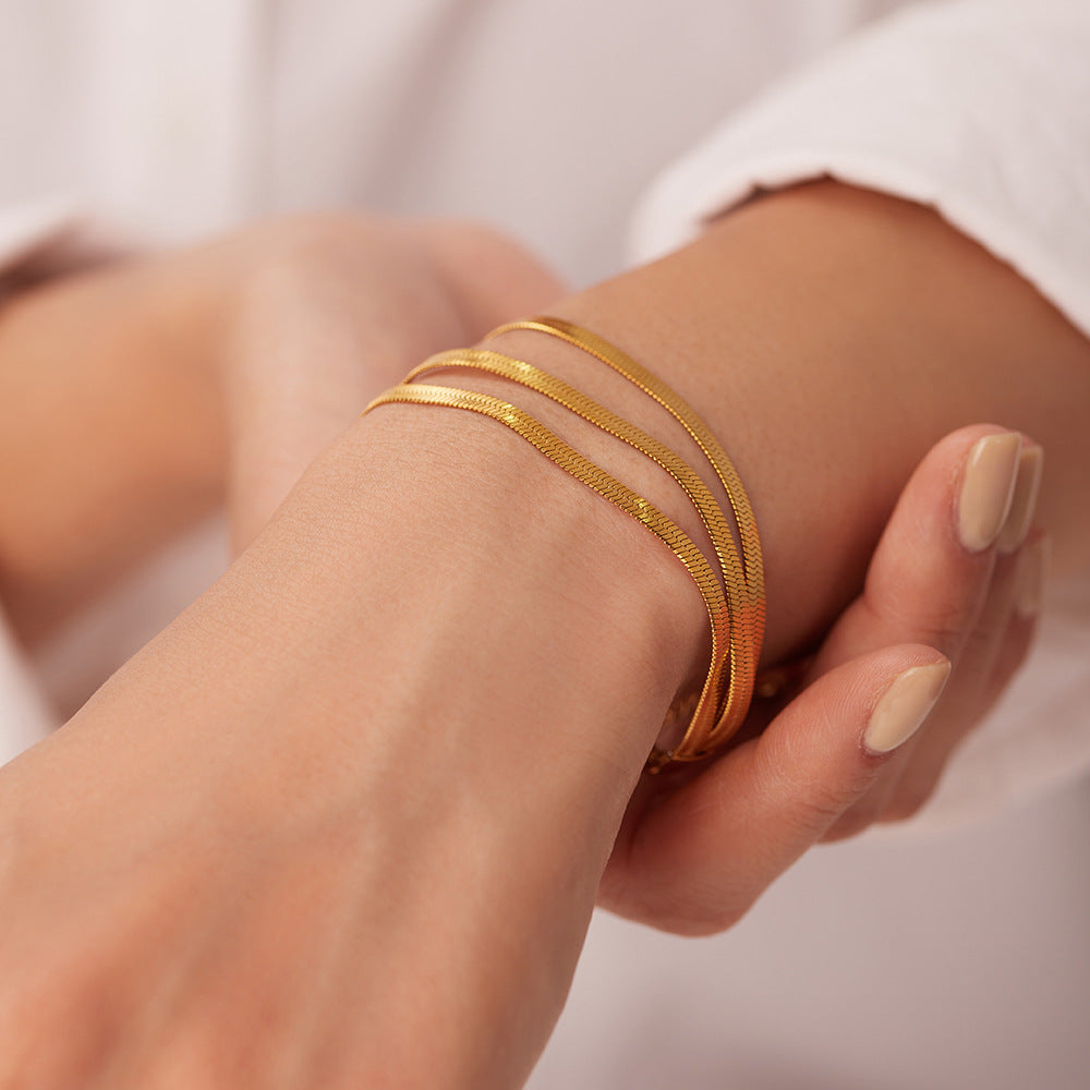 Abela - 3-lagige Spangenarmband