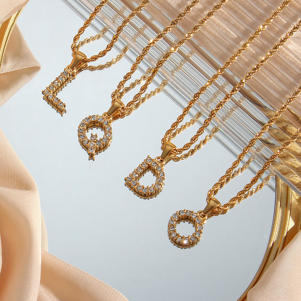 Maeve - Diamantkette mit Initialen