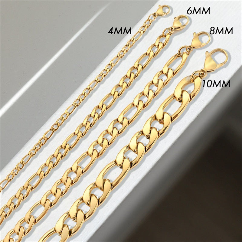 Saturn - Goldenes Kettenarmband