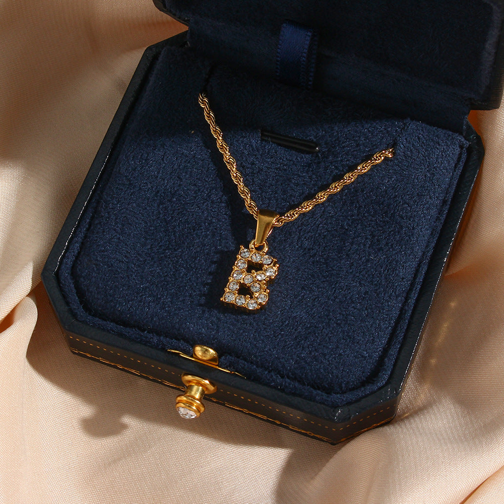Maeve - Diamantkette mit Initialen