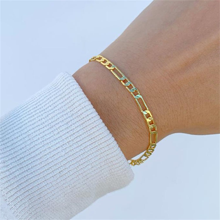 Saturn - Goldenes Kettenarmband