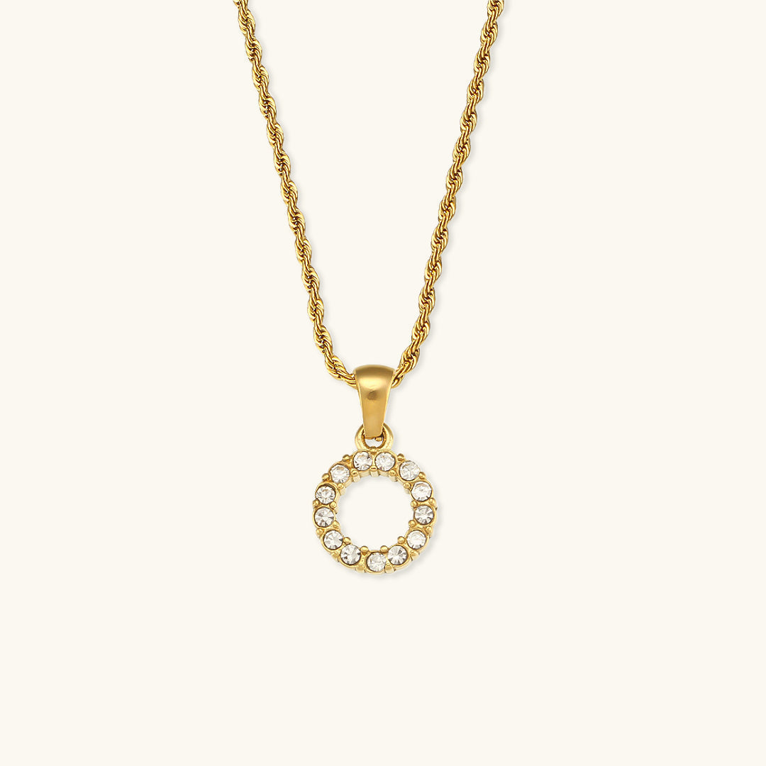 Maeve - Diamantkette mit Initialen