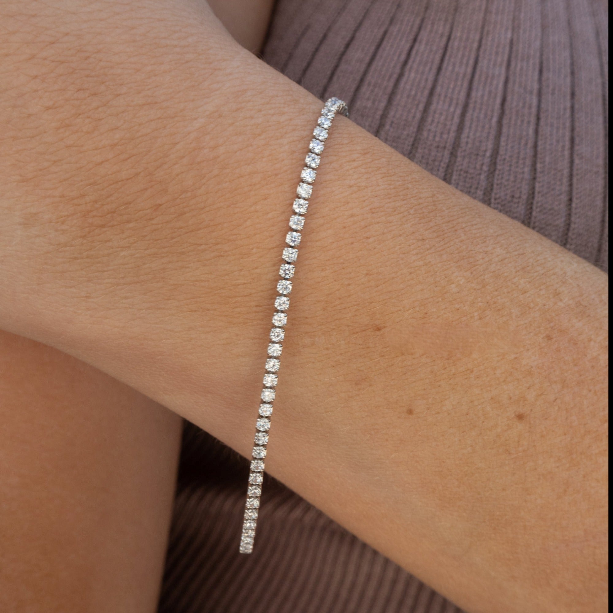 Mini-Kristall-Tennisarmband