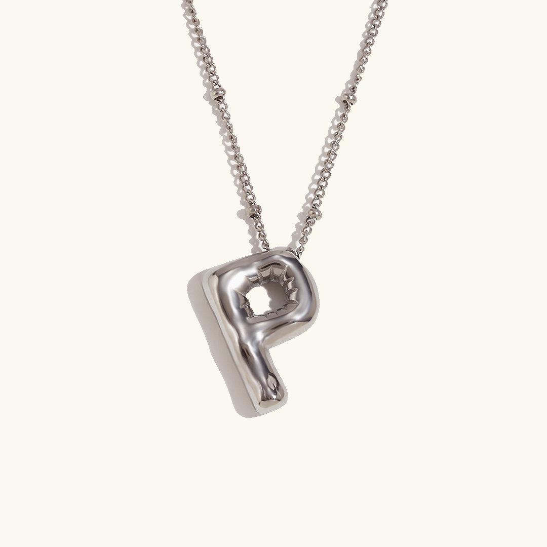 Goldenes Initialen-Halsband Balloon