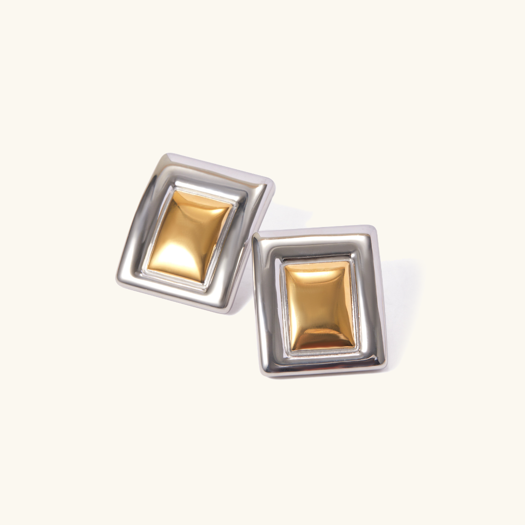 Jocelyn - Goldbox-Ohrringe