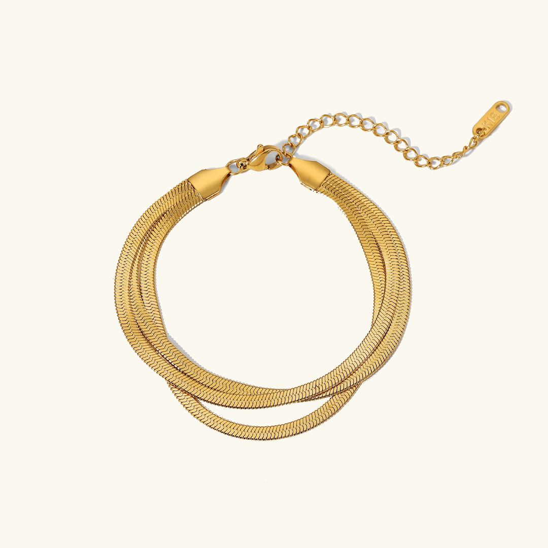 Abela - 3-lagige Spangenarmband