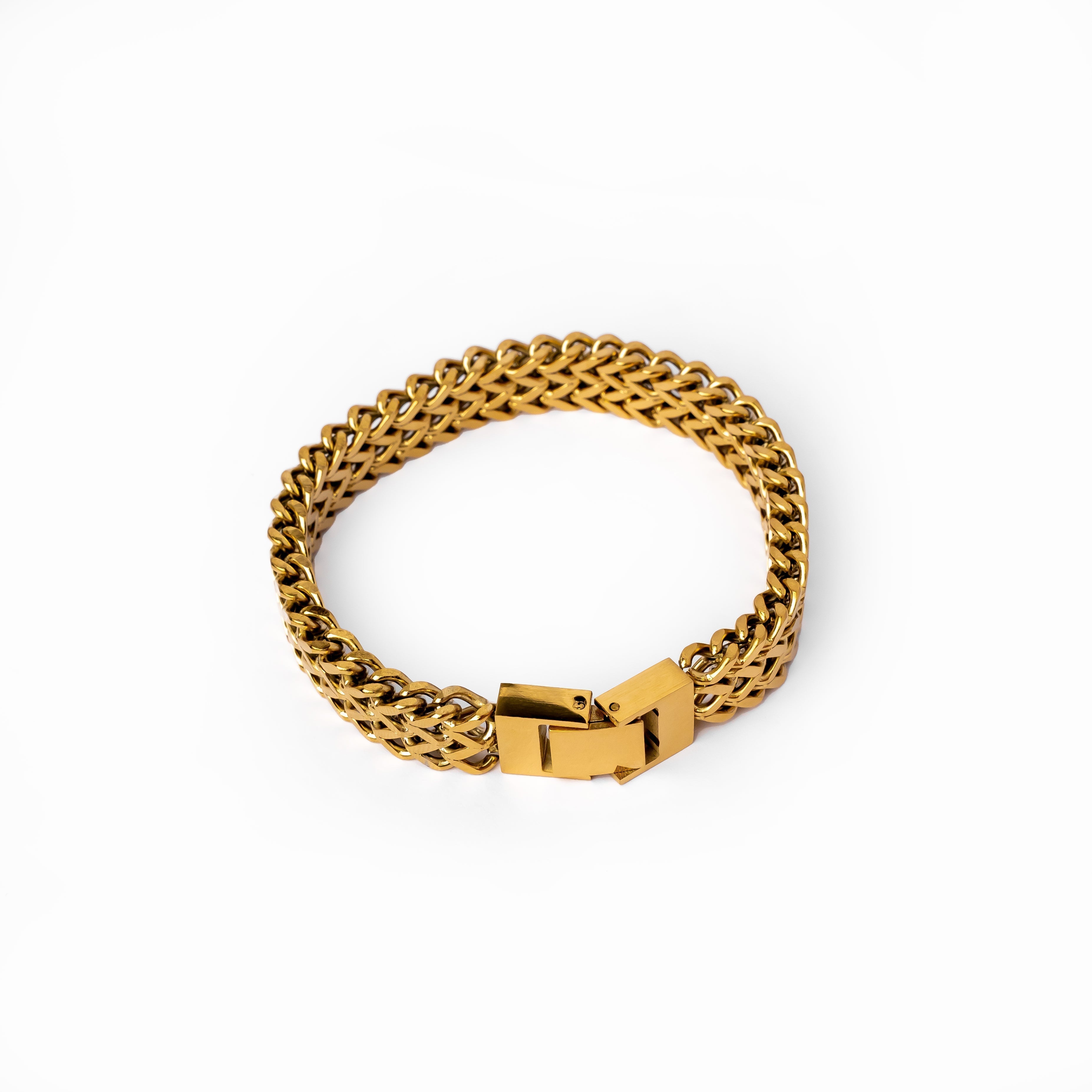 Eden – Texturiertes 18K vergoldetes Armband