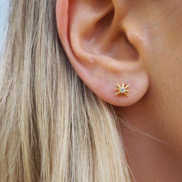 Risa - Kristall Starburst Ohrringe
