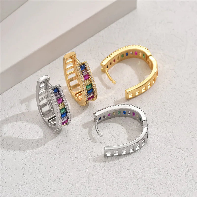 Aurelya – Elegante Regenbogenohrringe
