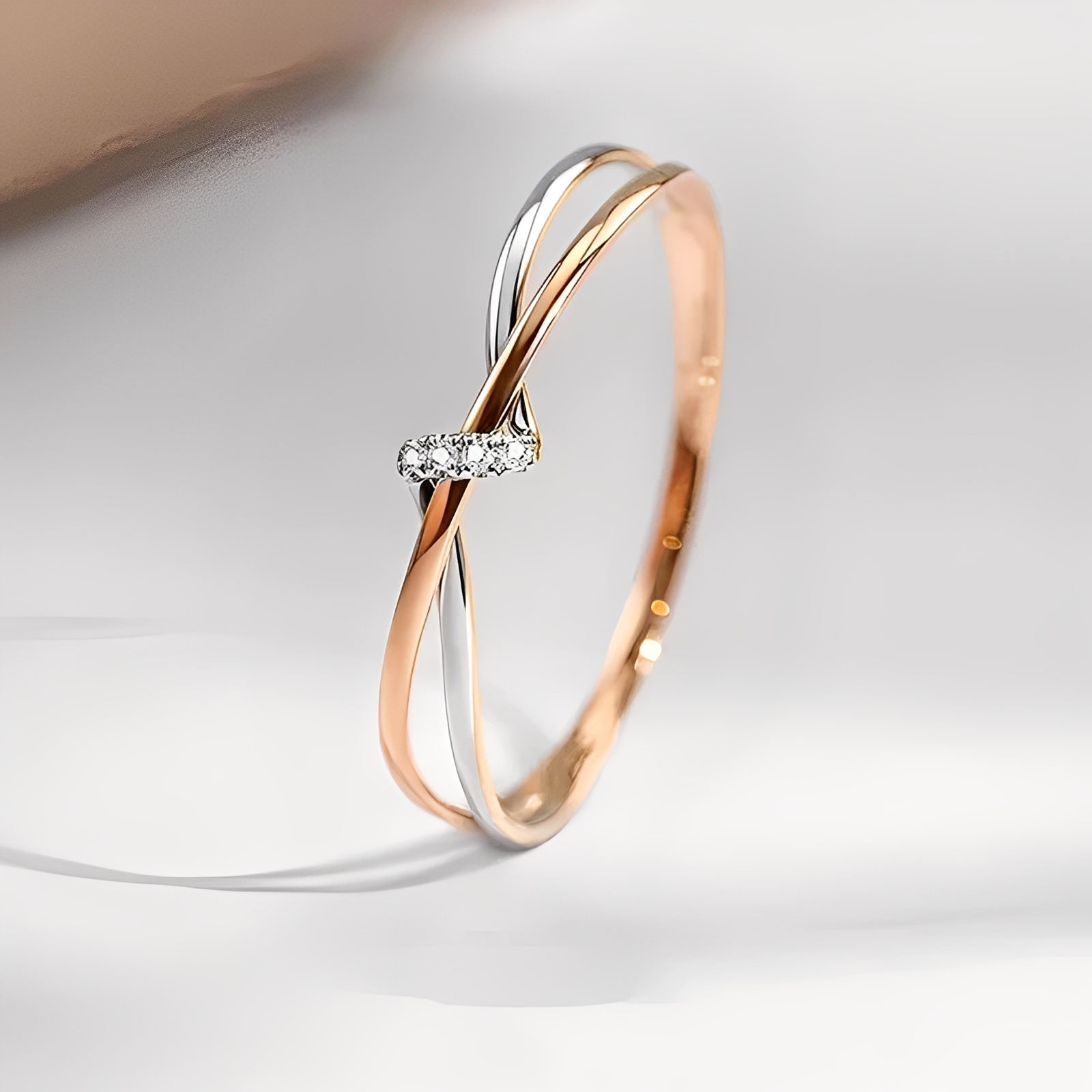 Eleane – Eleganter bicolor Unendlichkeit-Ring