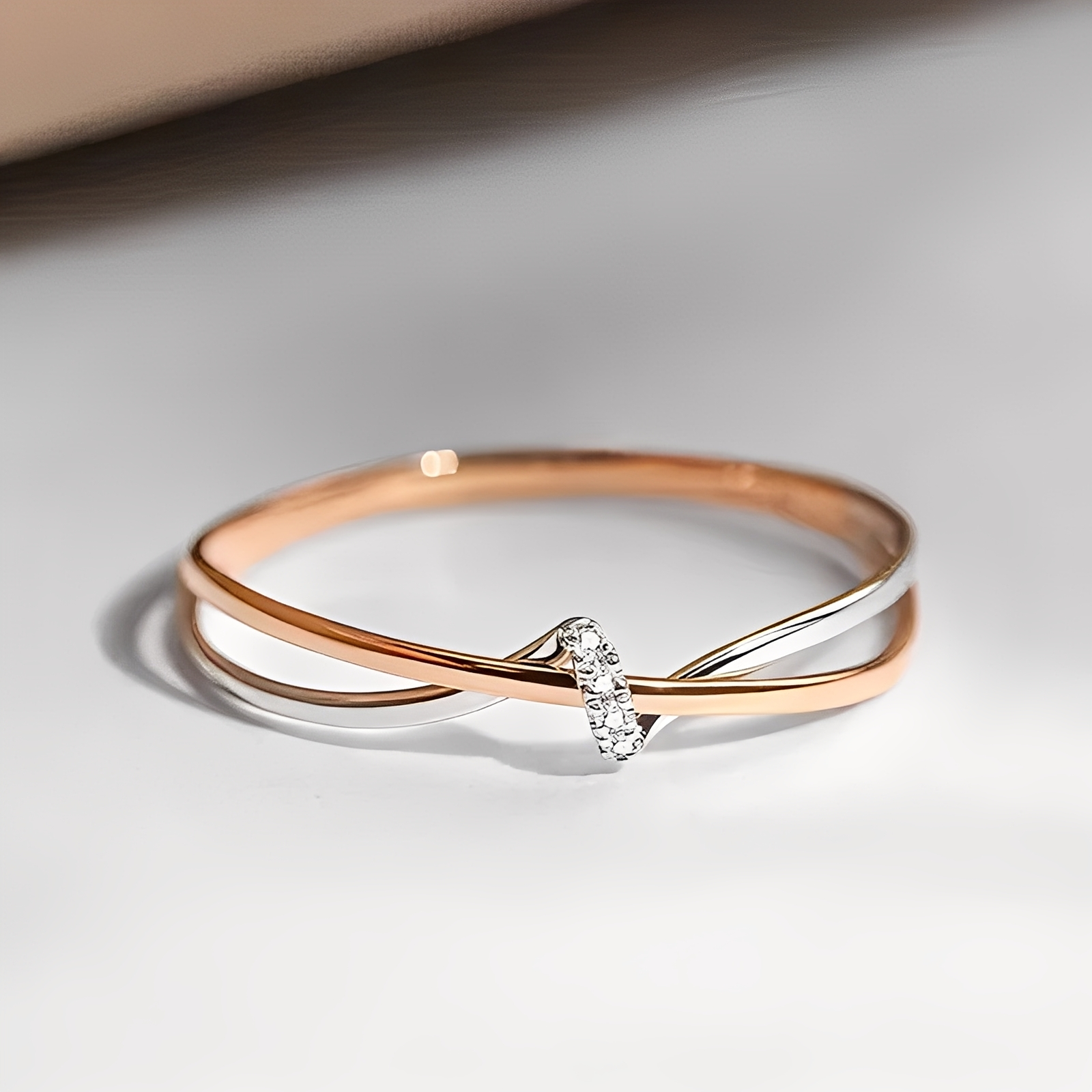 Eleane – Eleganter bicolor Unendlichkeit-Ring