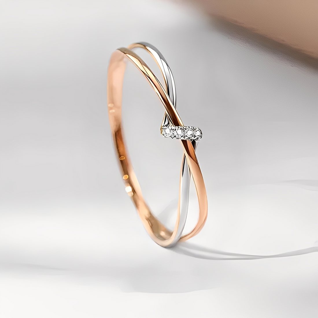 Eleane – Eleganter bicolor Unendlichkeit-Ring