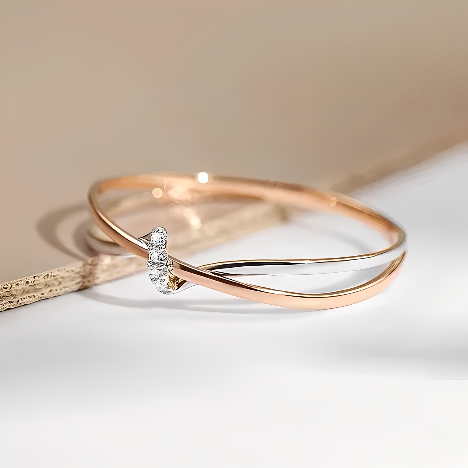 Eleane – Eleganter bicolor Unendlichkeit-Ring
