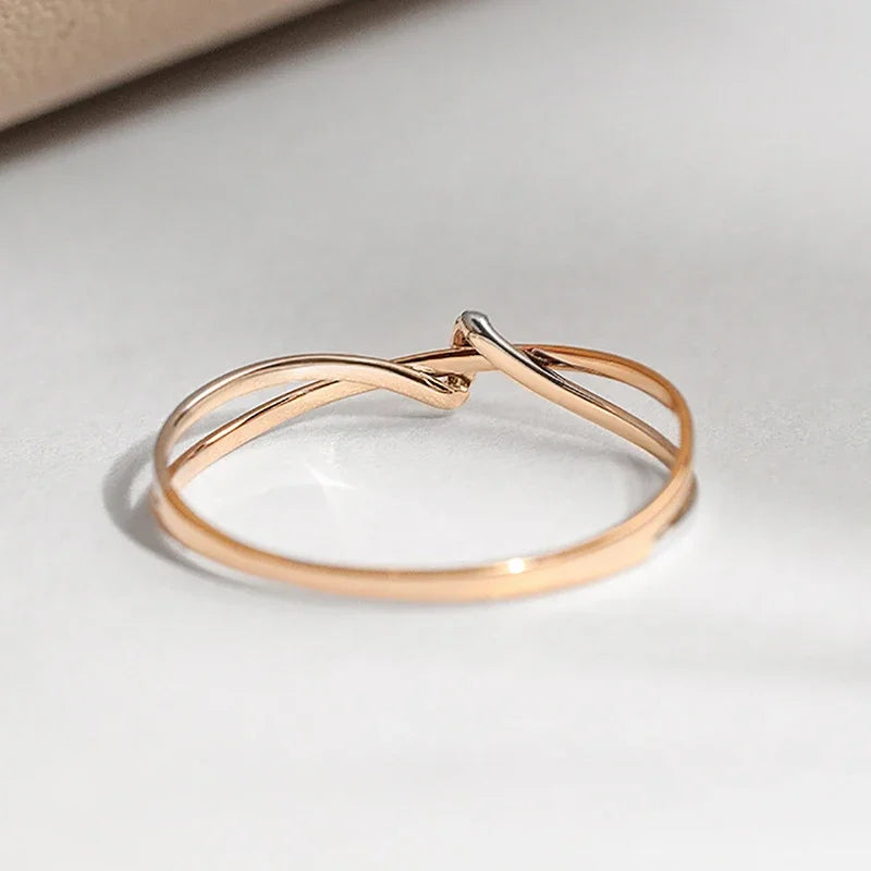 Eleane – Eleganter bicolor Unendlichkeit-Ring