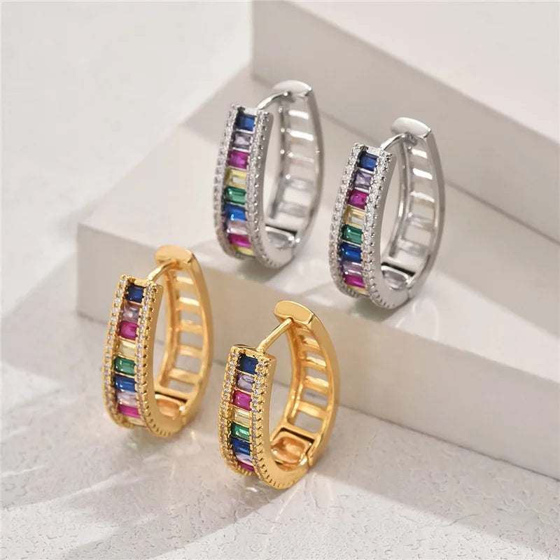 Aurelya – Elegante Regenbogenohrringe