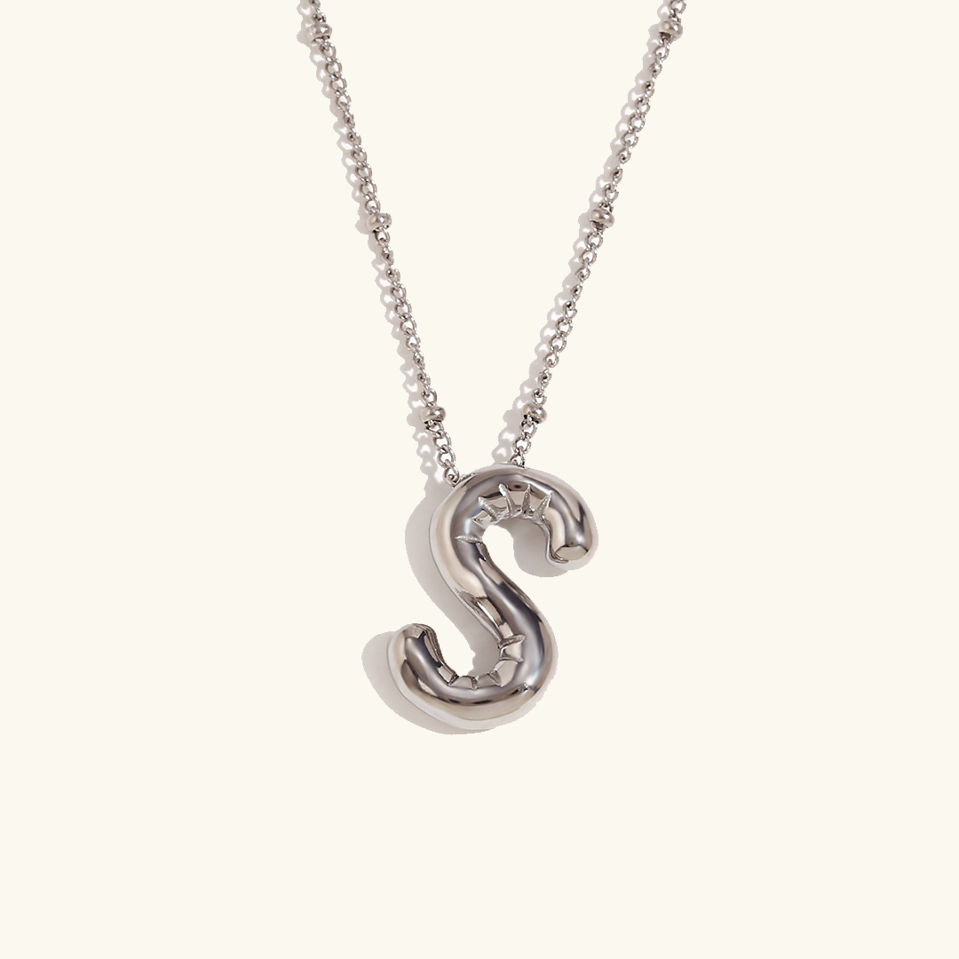 Goldenes Initialen-Halsband Balloon