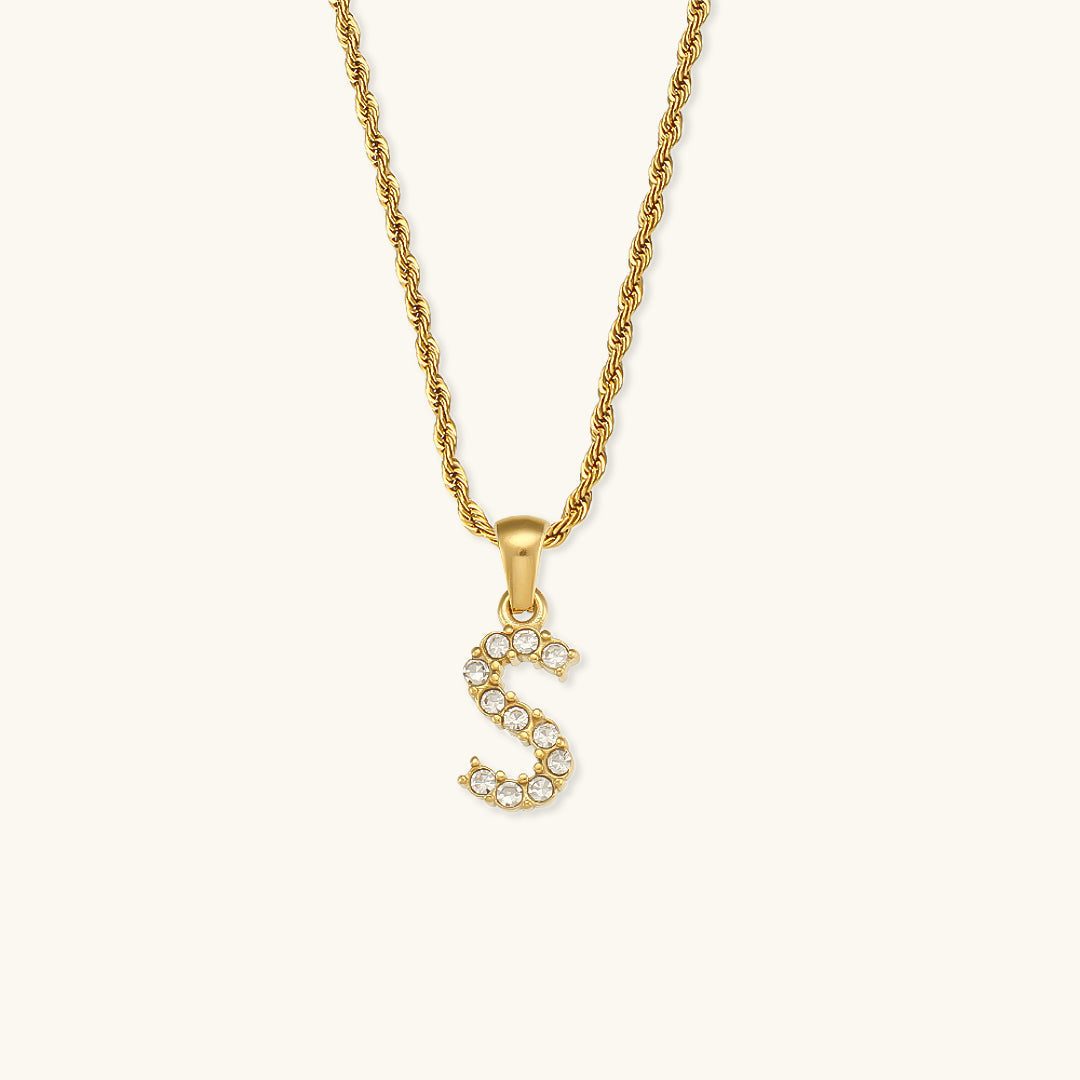 Maeve - Diamantkette mit Initialen