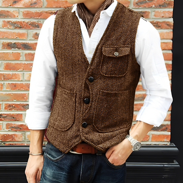 Matthew - Modischer Tweedmantel