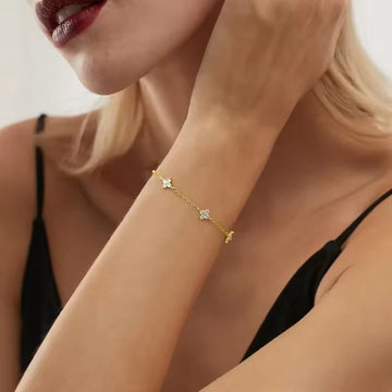 Soline – Armband mit klarem Kristall