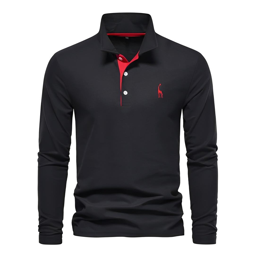 Antoine - Langärmeliges Herren-Poloshirt für den Alltag