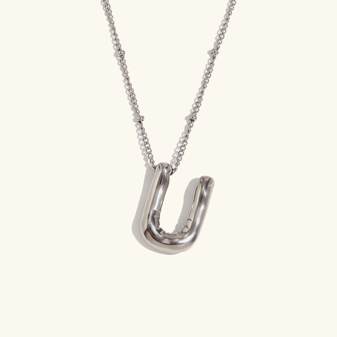 Goldenes Initialen-Halsband Balloon