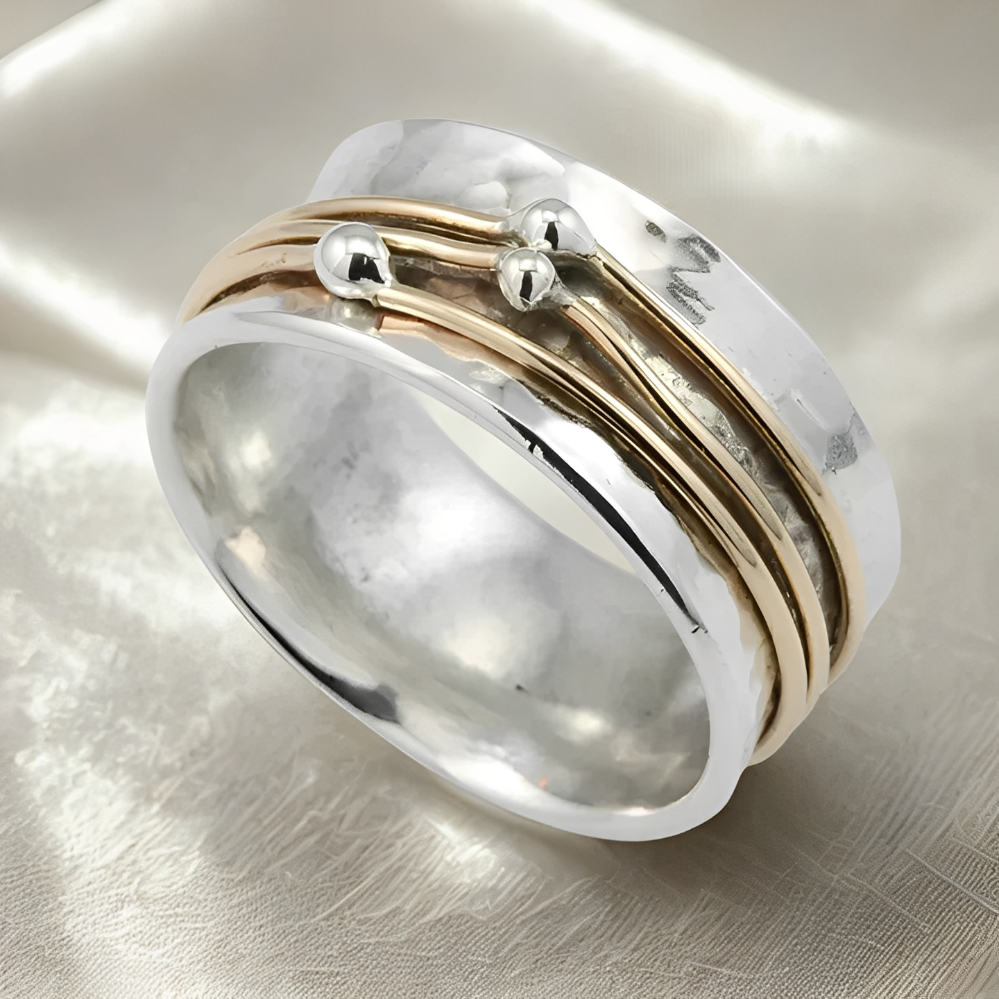 Alix – Retro-Stil Silber- und Goldring