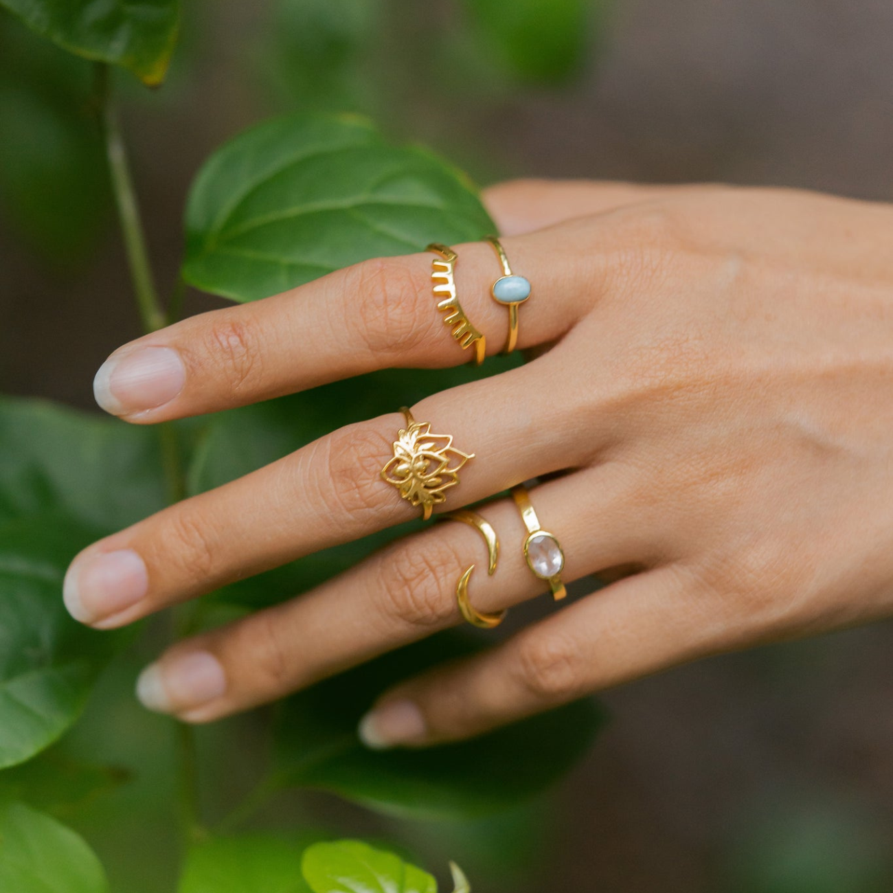 Lotusblume - Zarter Ring