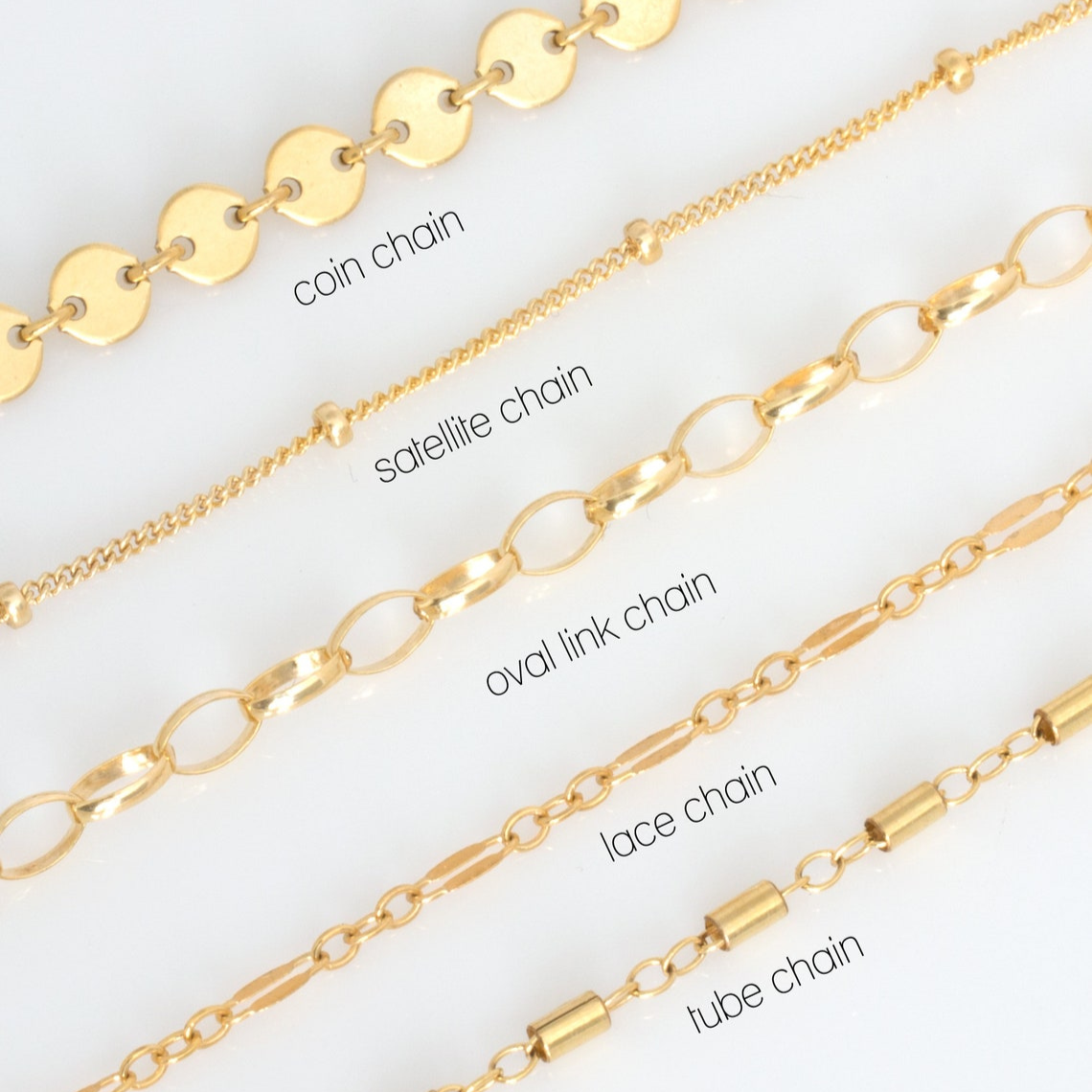 Halskette mit Ketten-Disk-Armreif - Schichtarmband-Set