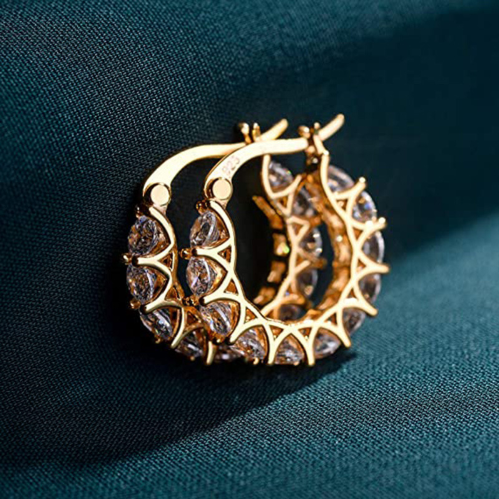 Zirkonia-Creolen - Creolen mit Diamant-Charme