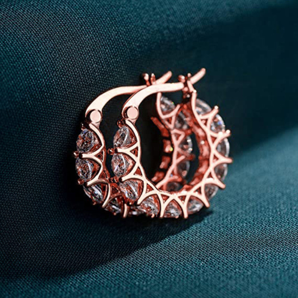 Zirkonia-Creolen - Creolen mit Diamant-Charme