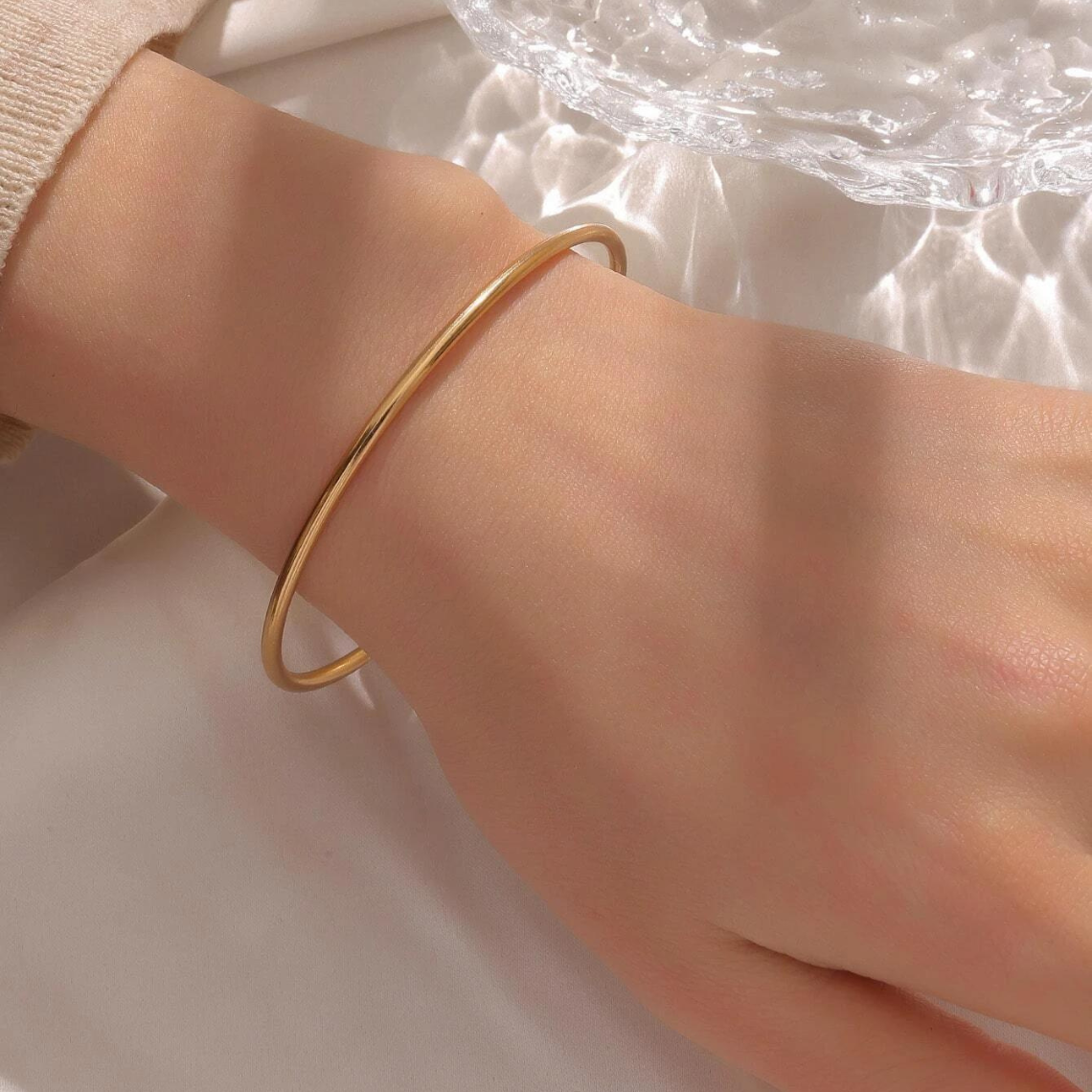Klassisches Armband - Goldarmband zum Gleiten