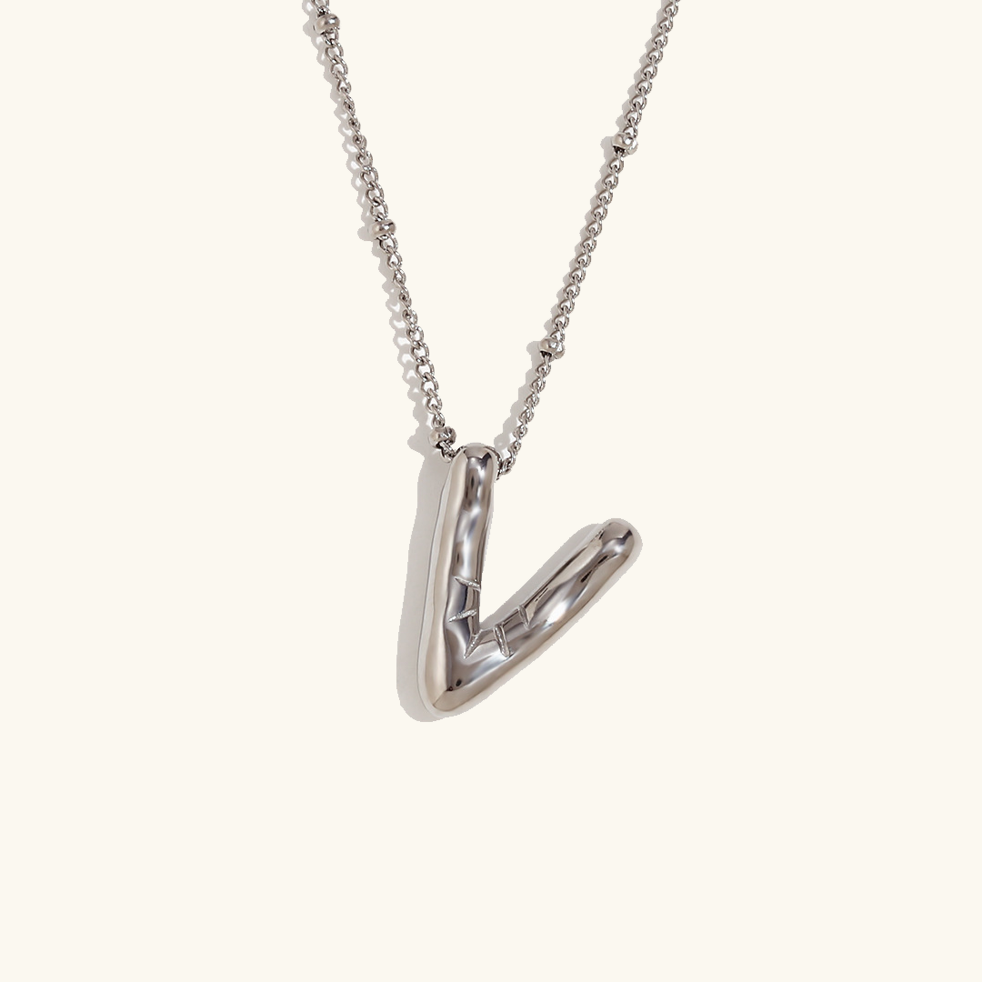 Goldenes Initialen-Halsband Balloon