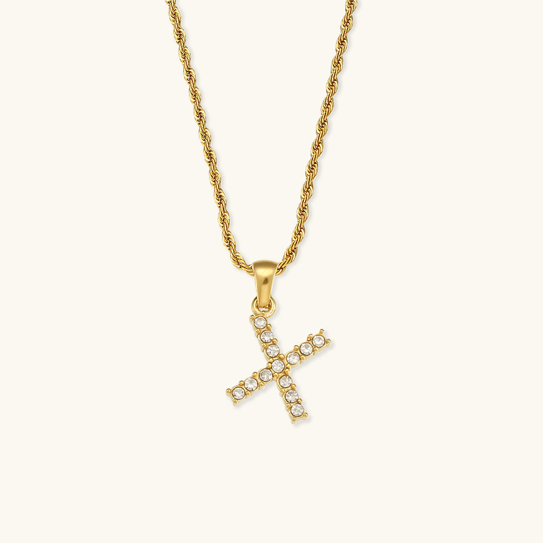 Maeve - Diamantkette mit Initialen