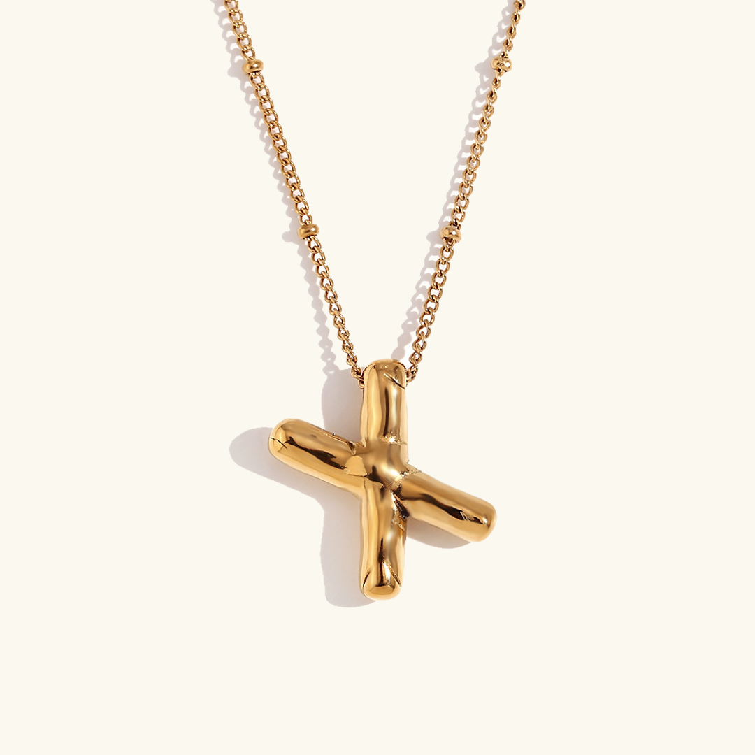 Goldenes Initialen-Halsband Balloon