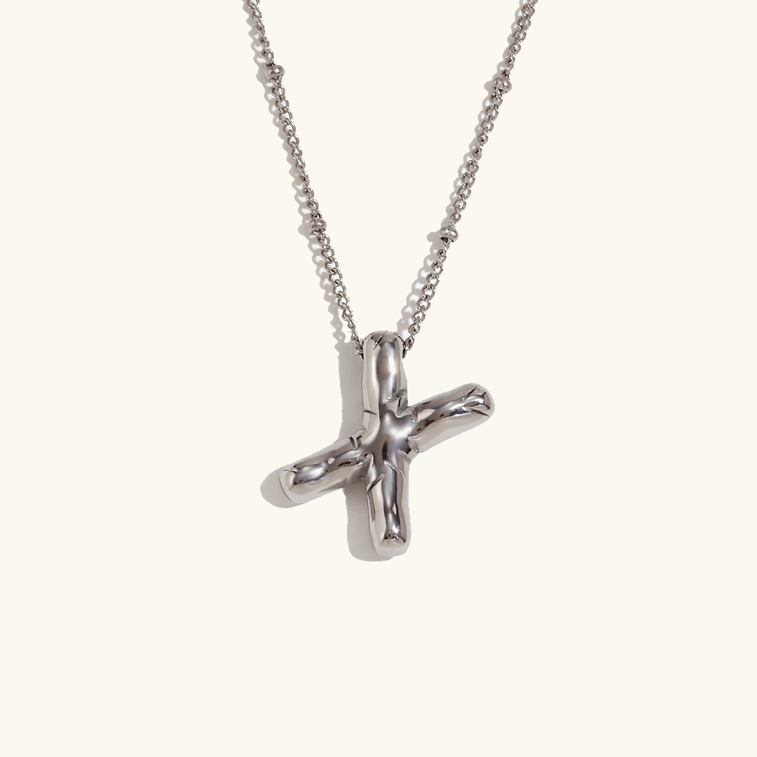Goldenes Initialen-Halsband Balloon