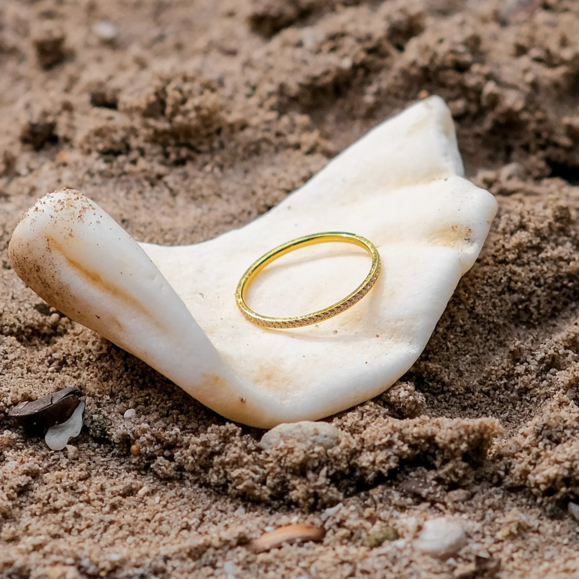 Zarra – strahlender Pavé-Ring aus Gold