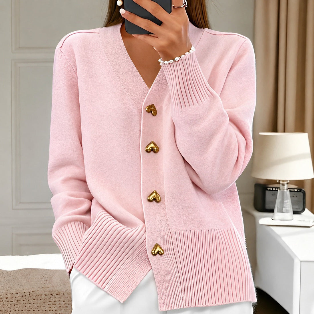 Annalee - Schicke Love Button Damenjacke