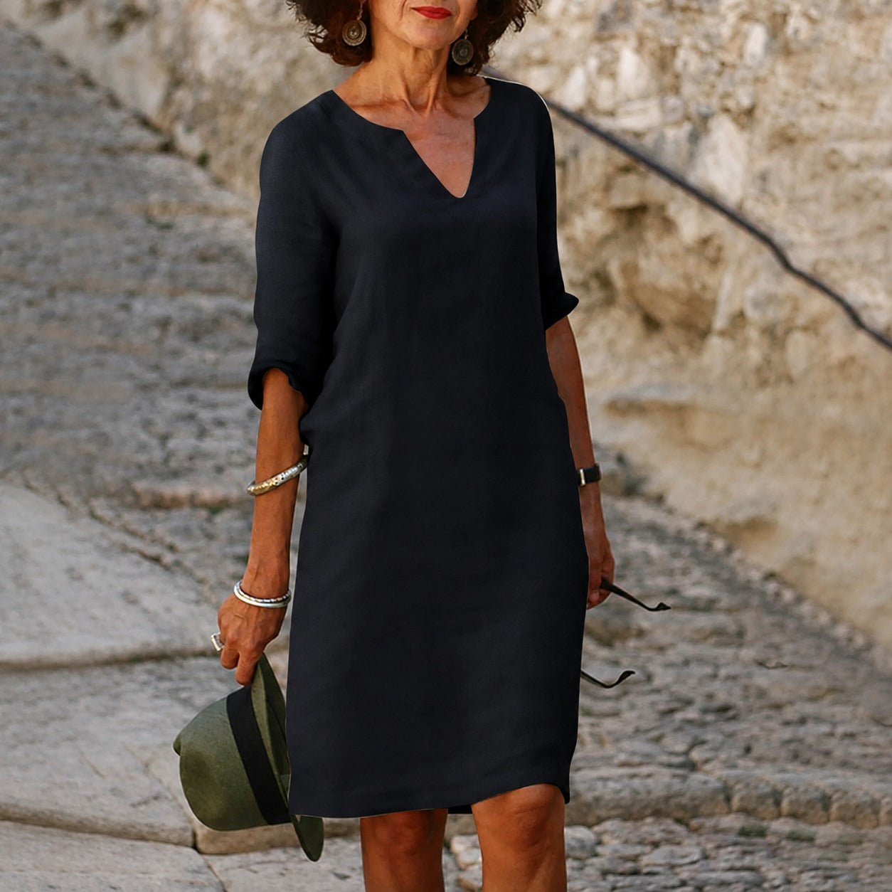 Sara - Elegantes, einfaches Kleid