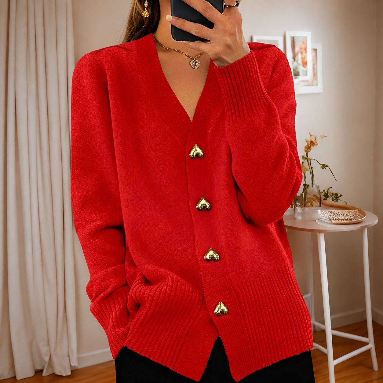 Annalee - Schicke Love Button Damenjacke
