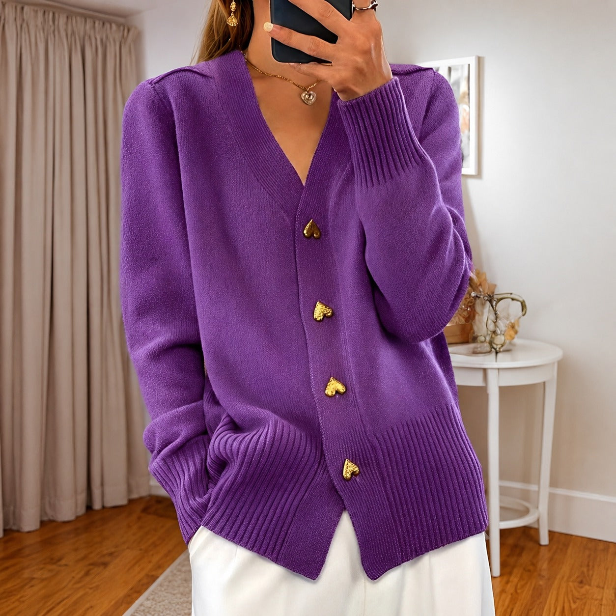 Annalee - Schicke Love Button Damenjacke