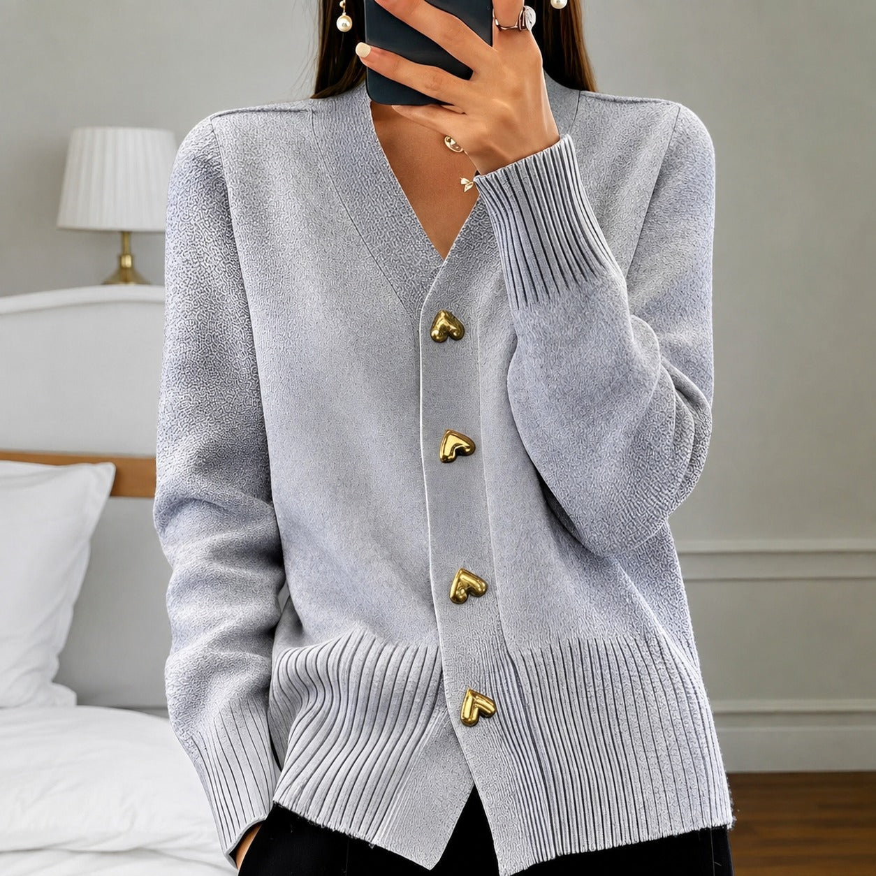 Annalee - Schicke Love Button Damenjacke