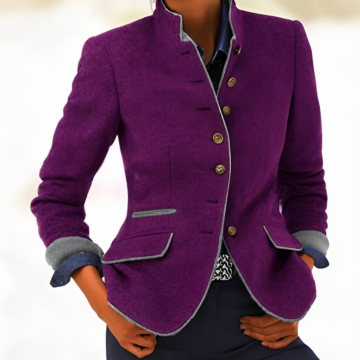 Kaelyn - Elegante Damenjacke mit Taschen