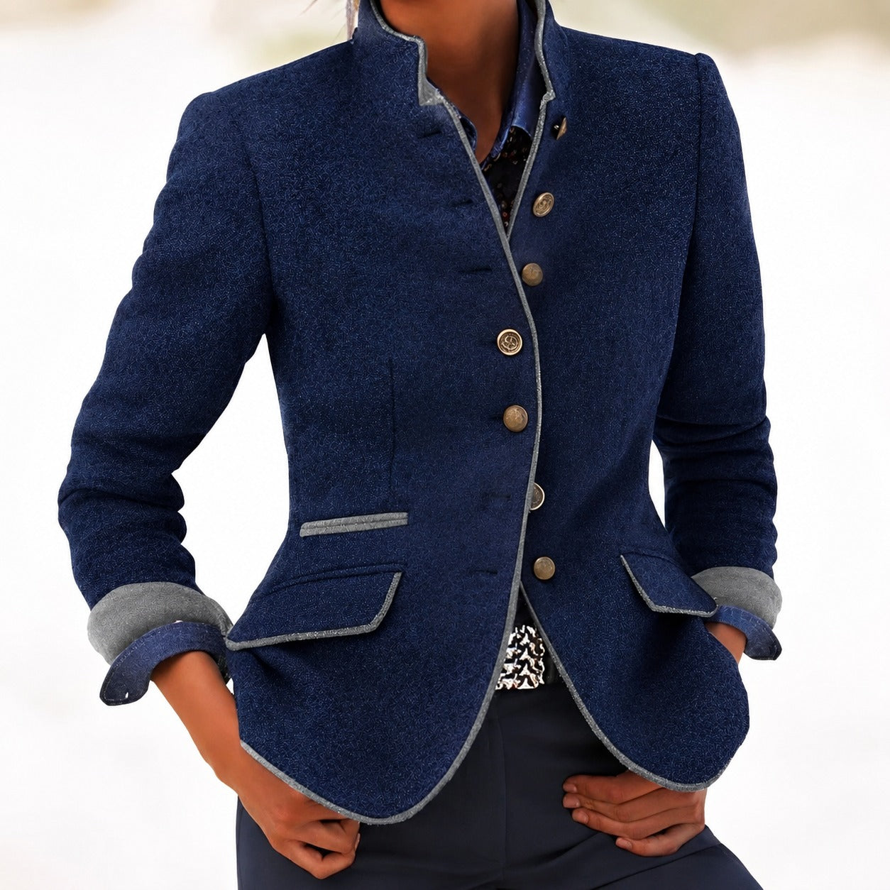 Kaelyn - Elegante Damenjacke mit Taschen