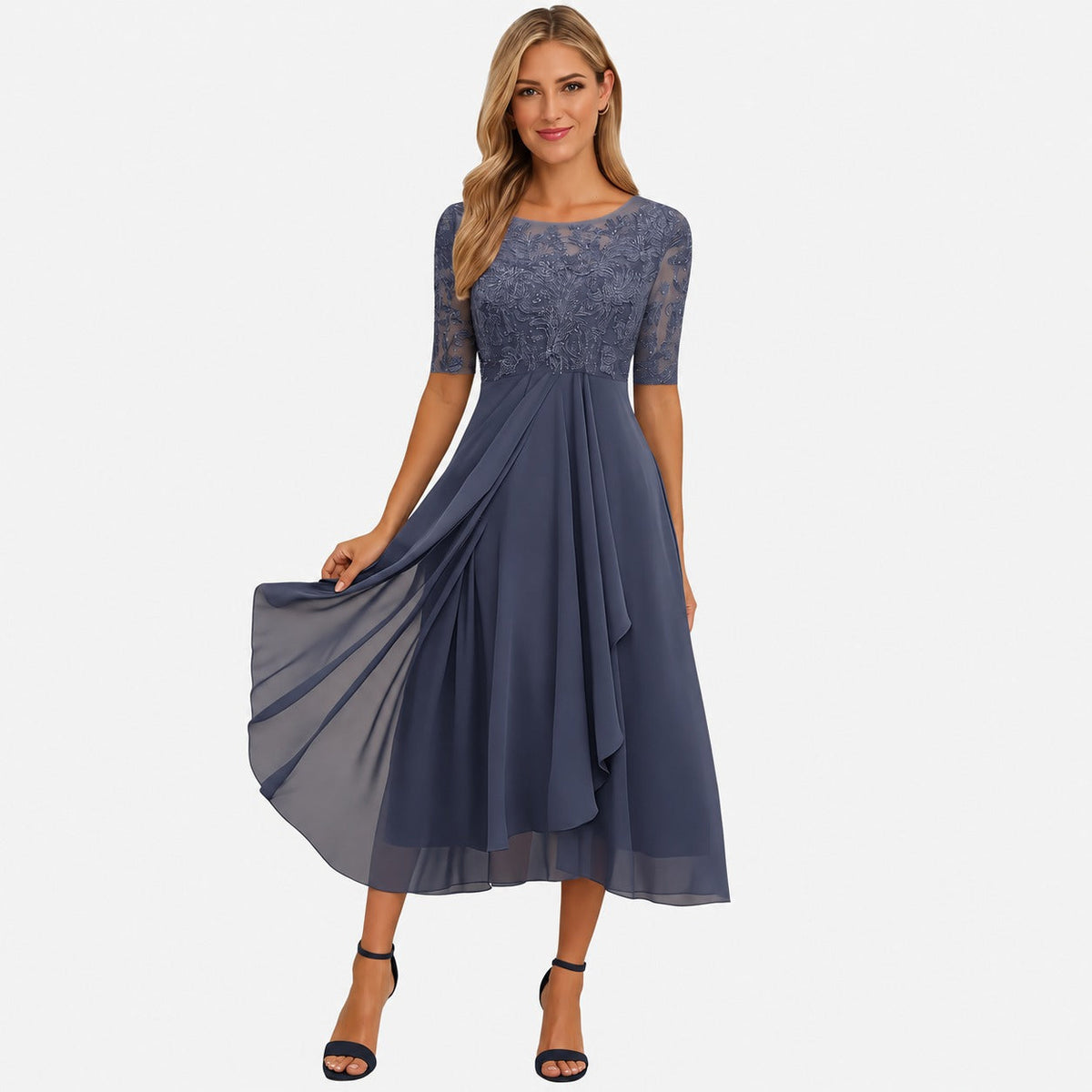 Ximena - Elegantes Damenkleid in Knielänge