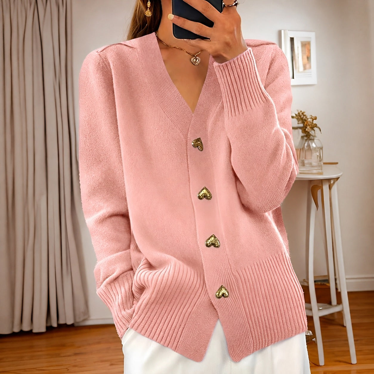 Annalee - Schicke Love Button Damenjacke